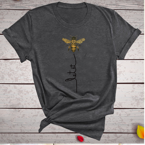 Image of Hillbilly feminino abelha tipo camiseta estética gráfico de manga curta algodão poliéster t camisas femininas verano mujer 2019