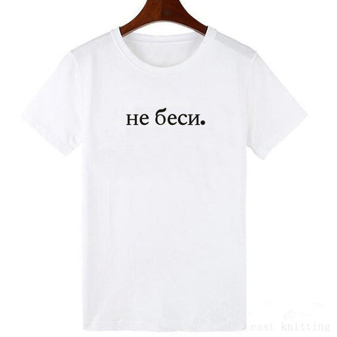 Image of Vestido t-shirt Korean version solid color white style wild cute letter shirt printing series polyester short-sleeved dress coat