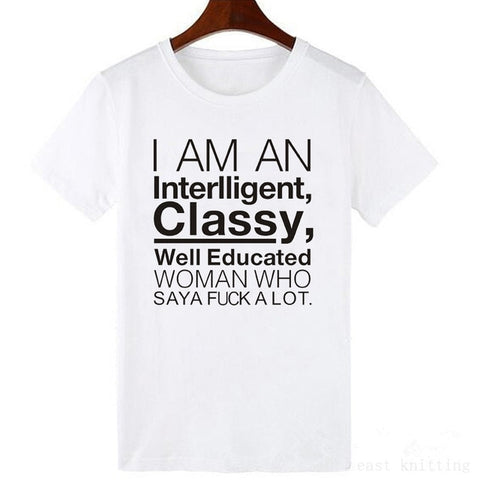 Image of Vestido t-shirt Korean version solid color white style wild cute letter shirt printing series polyester short-sleeved dress coat