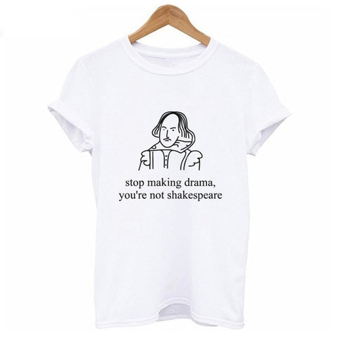 Image of Vestido t-shirt Korean version solid color white style wild cute letter shirt printing series polyester short-sleeved dress coat