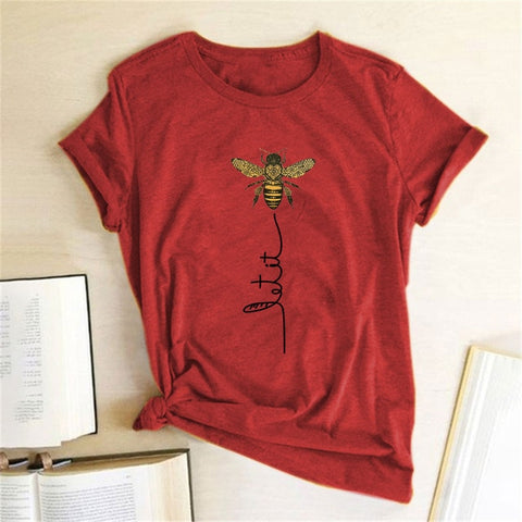 Image of Hillbilly feminino abelha tipo camiseta estética gráfico de manga curta algodão poliéster t camisas femininas verano mujer 2019