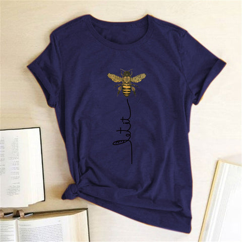 Image of Hillbilly feminino abelha tipo camiseta estética gráfico de manga curta algodão poliéster t camisas femininas verano mujer 2019